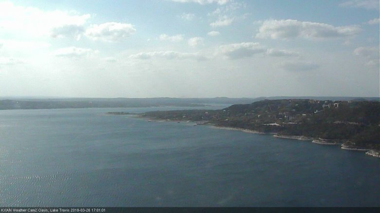 Lake Travis webcam, March 26, 2018 4:10 PM CT