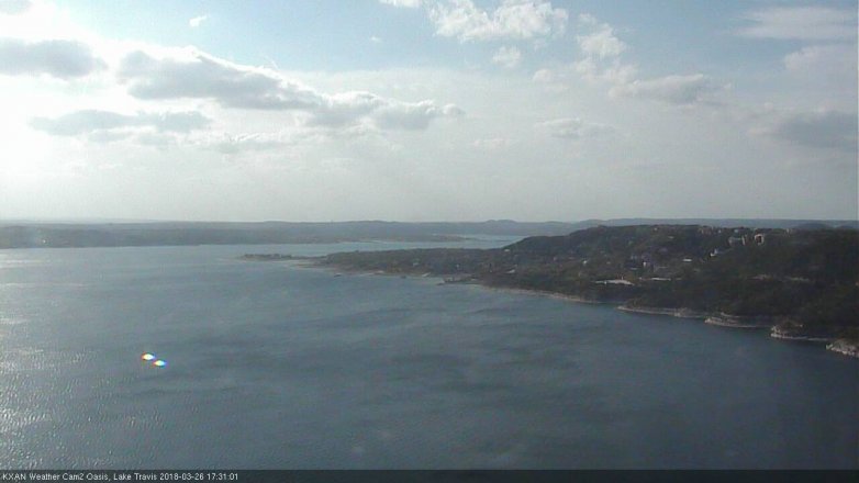 Lake Travis webcam, March 26, 2018 4:40 PM CT