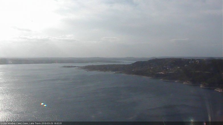 Lake Travis webcam, March 26, 2018 5:15 PM CT