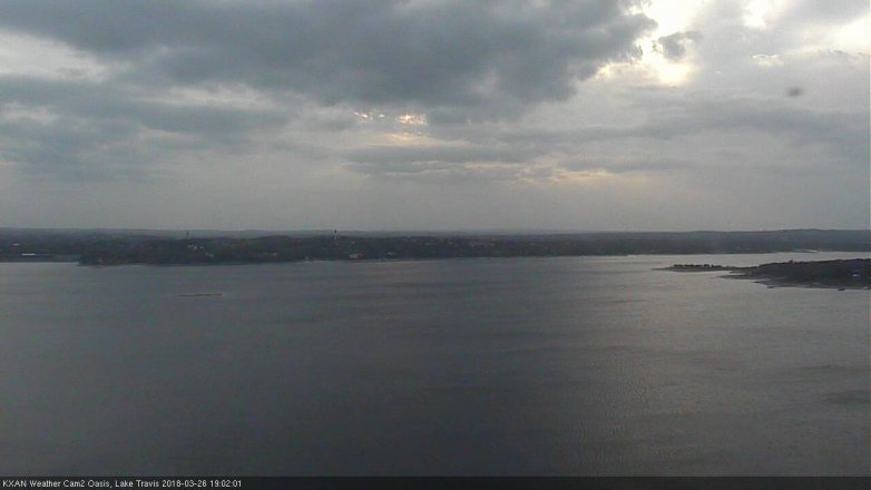 Lake Travis webcam, March 26, 2018 6:10 PM CT