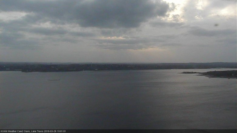 Lake Travis webcam, March 26, 2018 6:15 PM CT