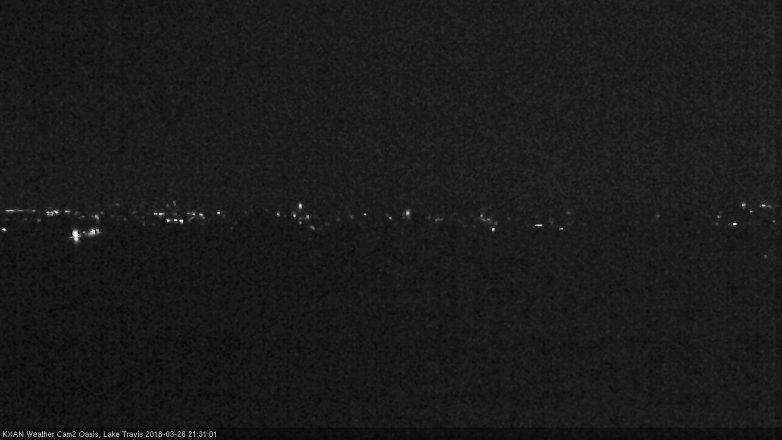Lake Travis webcam, March 26, 2018 8:45 PM CT