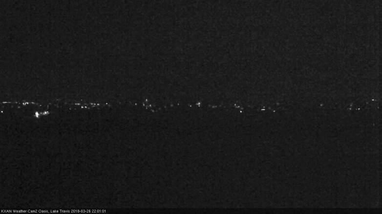 Lake Travis webcam, March 26, 2018 9:15 PM CT