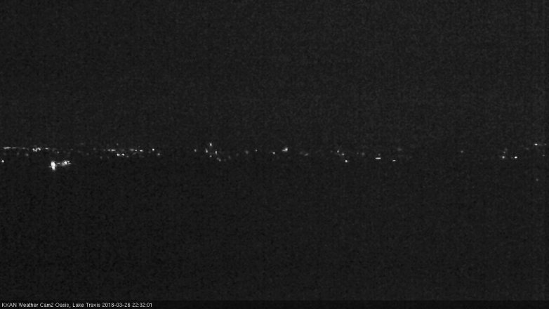Lake Travis webcam, March 26, 2018 9:50 PM CT