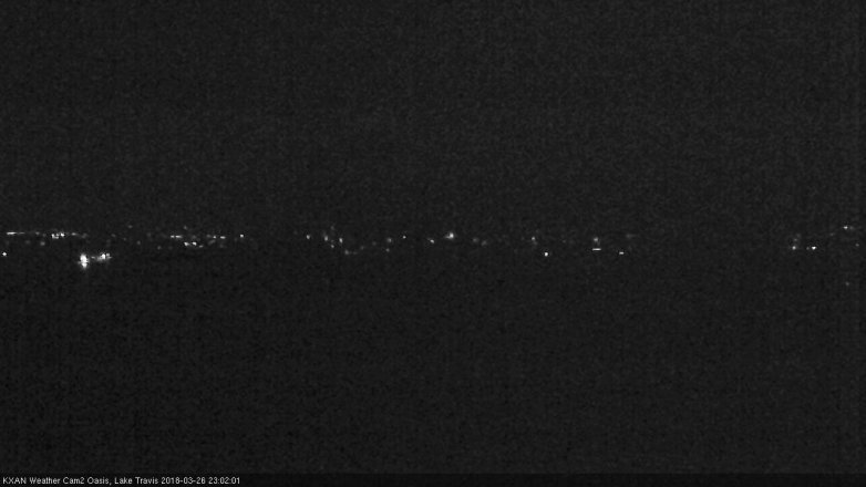 Lake Travis webcam, March 26, 2018 10:25 PM CT