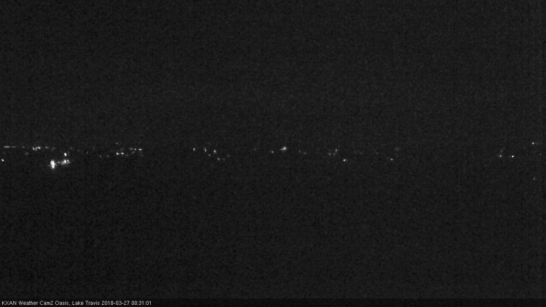 Lake Travis webcam, March 26, 2018 11:35 PM CT