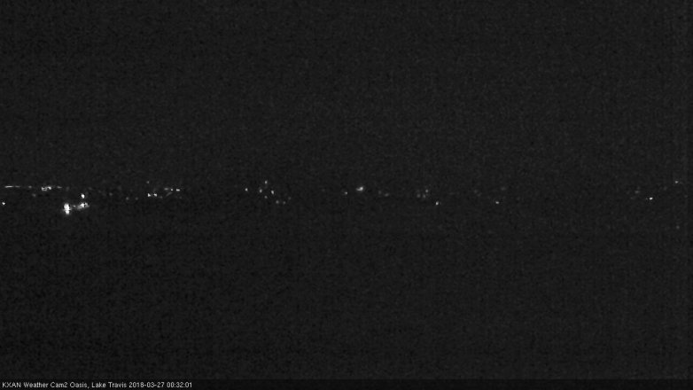 Lake Travis webcam, March 26, 2018 11:40 PM CT