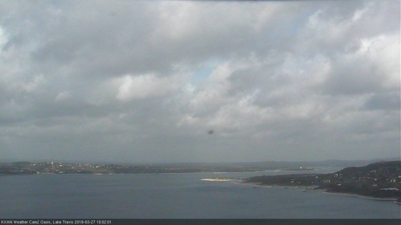 Lake Travis webcam, March 27, 2018 9:15 AM CT
