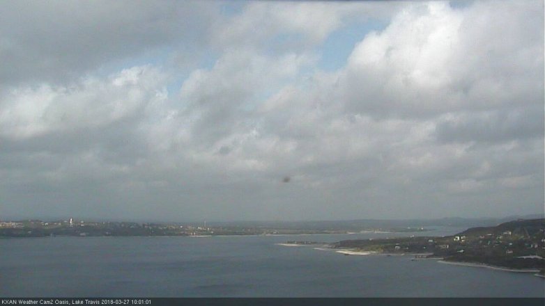 Lake Travis webcam, March 27, 2018 9:30 AM CT
