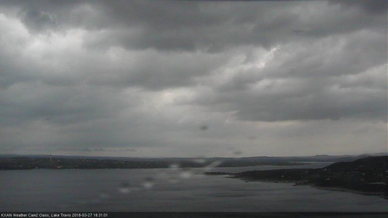 Lake Travis webcam, March 27, 2018 4:00 PM CT