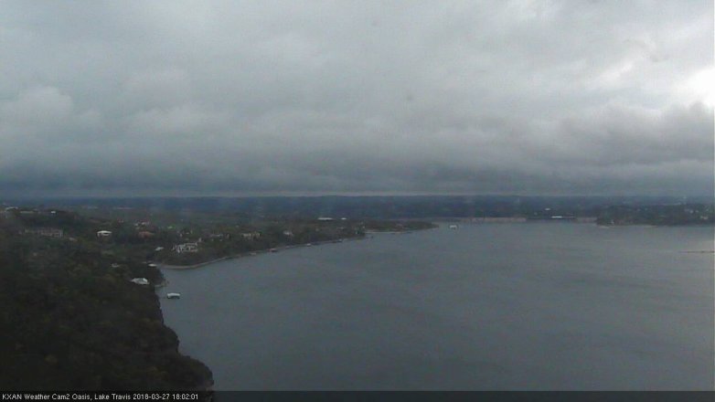 Lake Travis webcam, March 27, 2018 5:30 PM CT