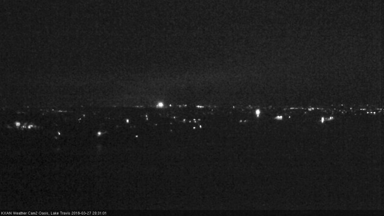 Lake Travis webcam, March 27, 2018 7:40 PM CT