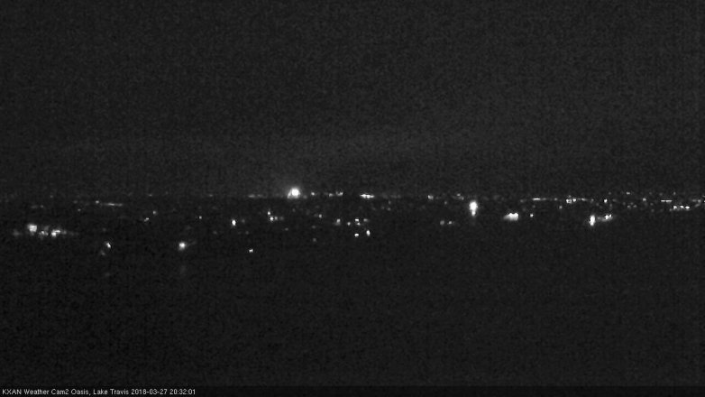 Lake Travis webcam, March 27, 2018 7:50 PM CT