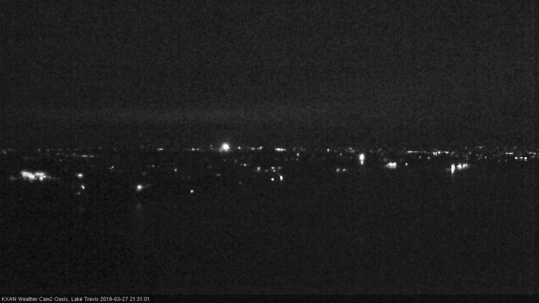 Lake Travis webcam, March 27, 2018 8:35 PM CT