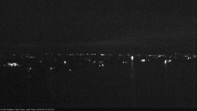 Lake Travis webcam, March 27, 2018 10:50 PM CT