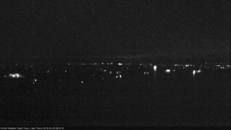 Lake Travis webcam, March 27, 2018 11:25 PM CT