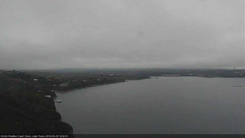Lake Travis webcam, March 28, 2018 9:20 AM CT