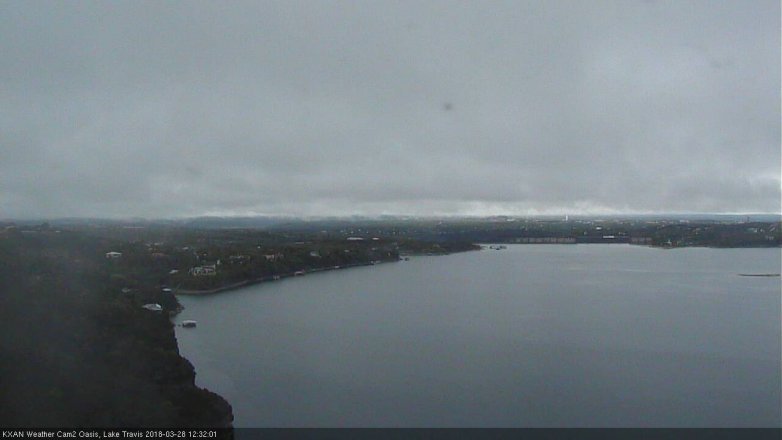Lake Travis webcam, March 28, 2018 12:00 PM CT