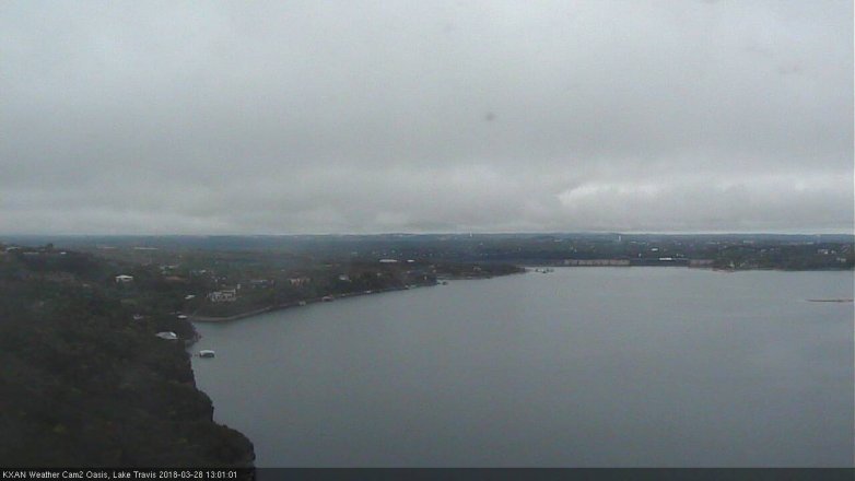 Lake Travis webcam, March 28, 2018 12:15 PM CT