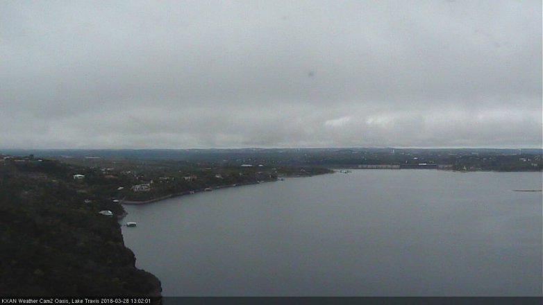 Lake Travis webcam, March 28, 2018 12:20 PM CT