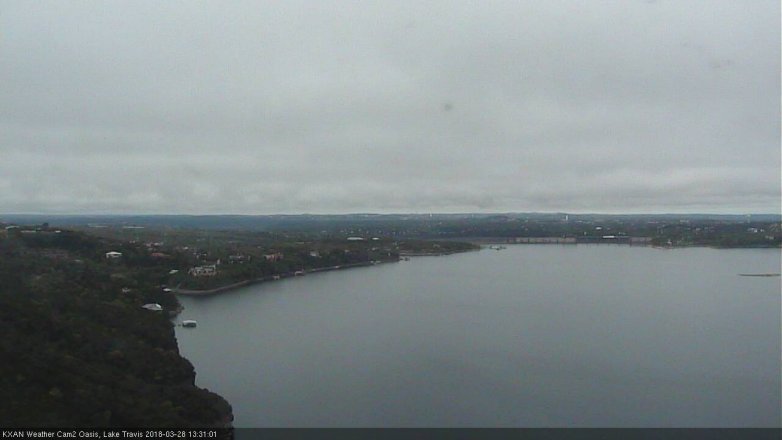 Lake Travis webcam, March 28, 2018 12:35 PM CT