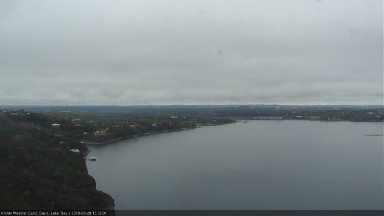 Lake Travis webcam, March 28, 2018 12:55 PM CT