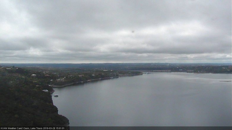 Lake Travis webcam, March 28, 2018 2:30 PM CT