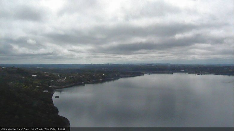 Lake Travis webcam, March 28, 2018 2:55 PM CT
