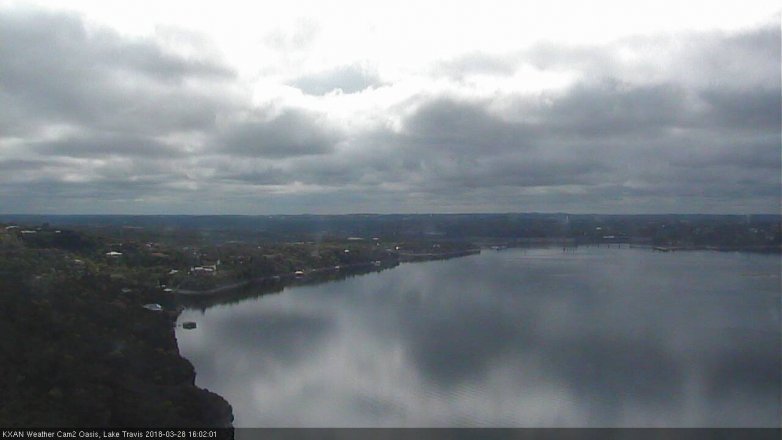 Lake Travis webcam, March 28, 2018 3:10 PM CT