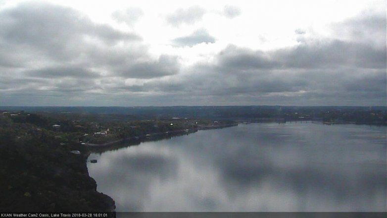 Lake Travis webcam, March 28, 2018 3:15 PM CT