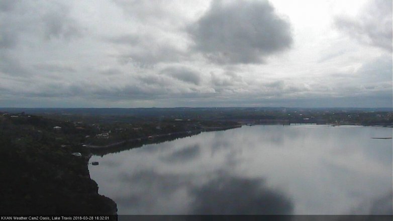 Lake Travis webcam, March 28, 2018 3:35 PM CT