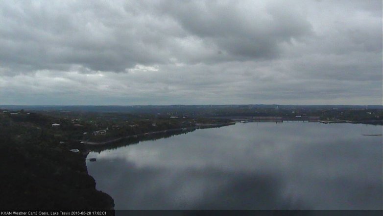 Lake Travis webcam, March 28, 2018 4:10 PM CT