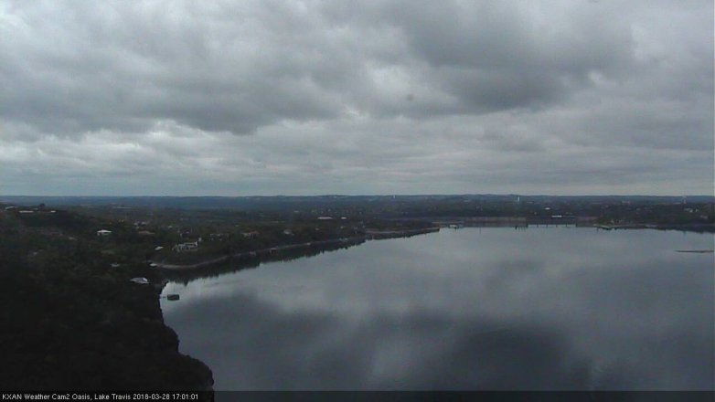 Lake Travis webcam, March 28, 2018 4:25 PM CT
