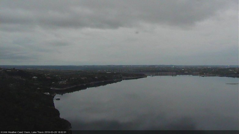 Lake Travis webcam, March 28, 2018 5:05 PM CT