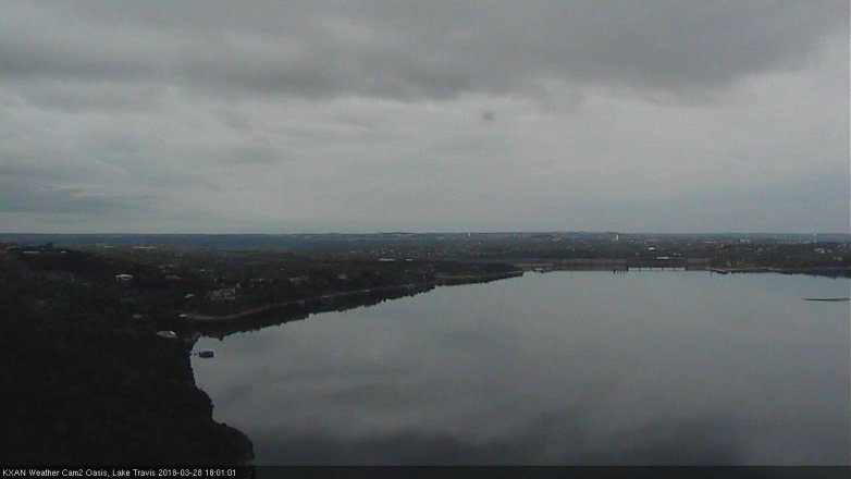 Lake Travis webcam, March 28, 2018 5:15 PM CT