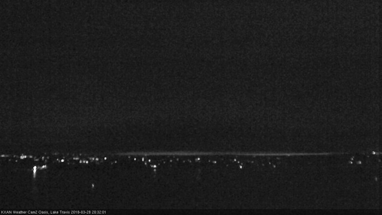 Lake Travis webcam, March 28, 2018 7:55 PM CT