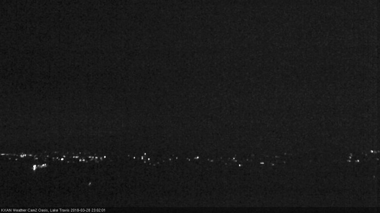 Lake Travis webcam, March 28, 2018 10:10 PM CT