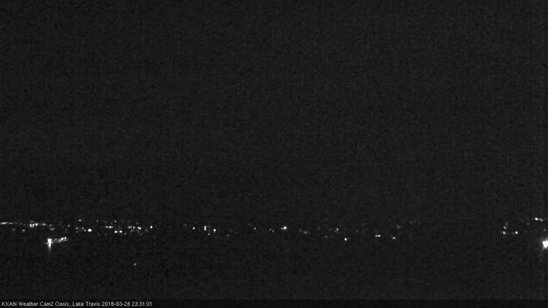 Lake Travis webcam, March 28, 2018 10:35 PM CT