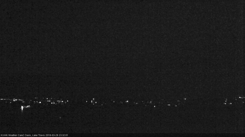 Lake Travis webcam, March 28, 2018 10:50 PM CT