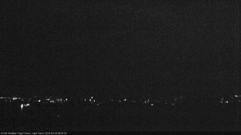 Lake Travis webcam, March 28, 2018 11:20 PM CT