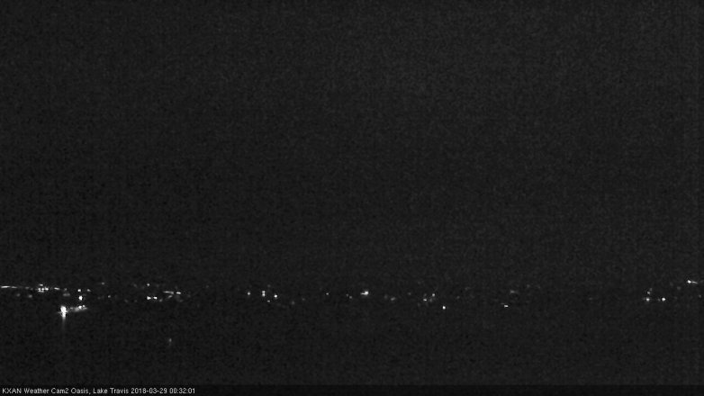 Lake Travis webcam, March 28, 2018 11:45 PM CT