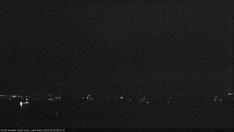 Lake Travis webcam, March 28, 2018 11:50 PM CT
