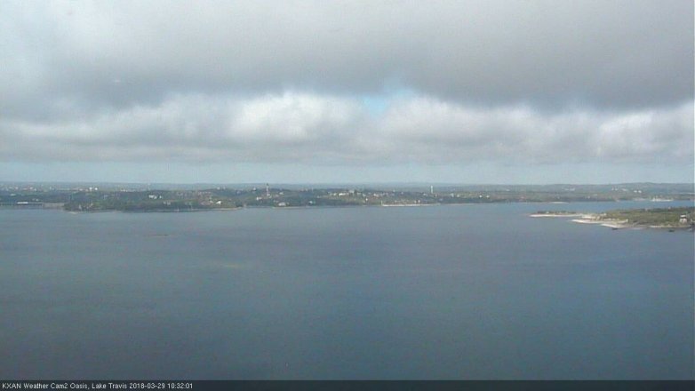 Lake Travis webcam, March 29, 2018 9:50 AM CT