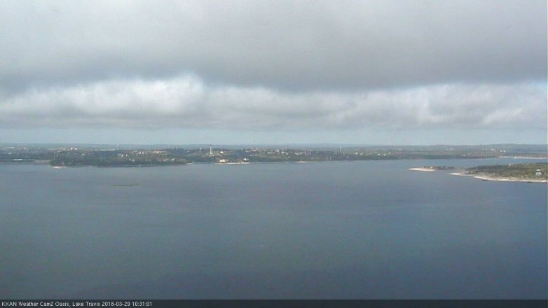 Lake Travis webcam, March 29, 2018 9:55 AM CT