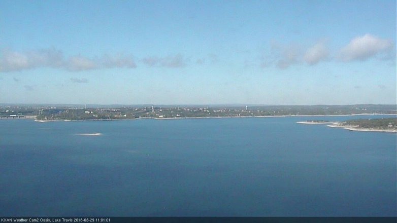 Lake Travis webcam, March 29, 2018 10:30 AM CT