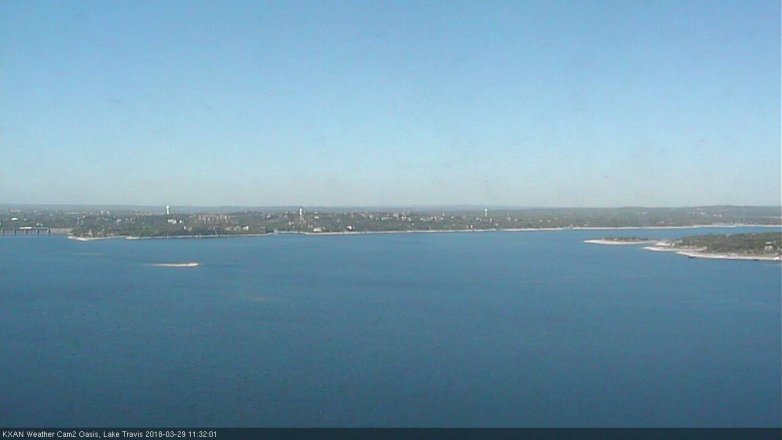 Lake Travis webcam, March 29, 2018 10:50 AM CT