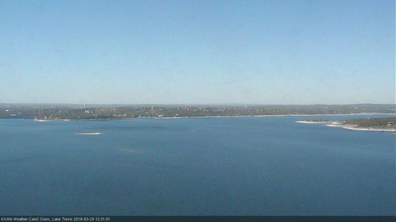 Lake Travis webcam, March 29, 2018 11:35 AM CT