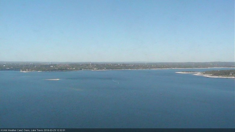 Lake Travis webcam, March 29, 2018 11:40 AM CT