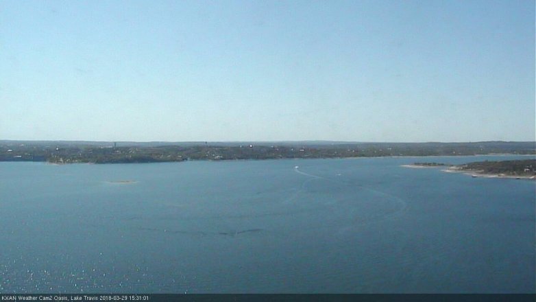 Lake Travis webcam, March 29, 2018 2:55 PM CT