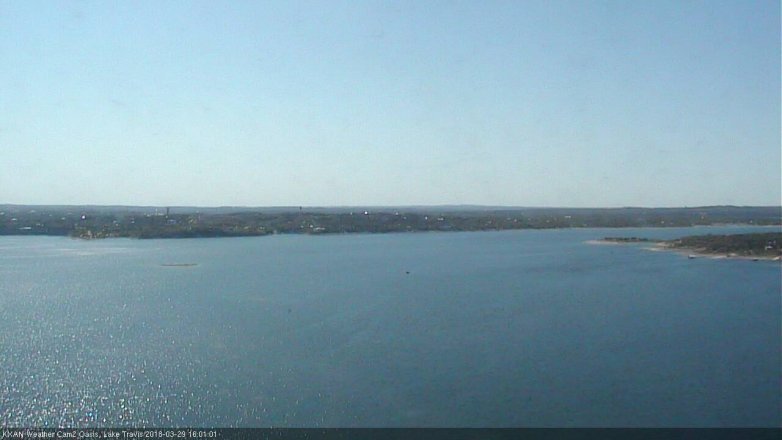 Lake Travis webcam, March 29, 2018 3:15 PM CT